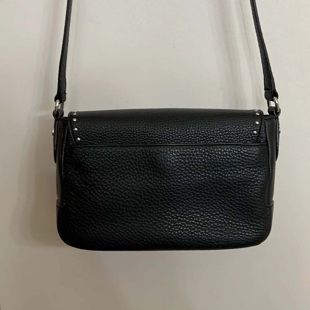 Henri Bendel Dakota studded flap Crossbody Black - Picture 8 of 16